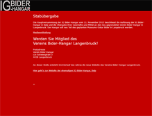 Tablet Screenshot of biderhangar.ch